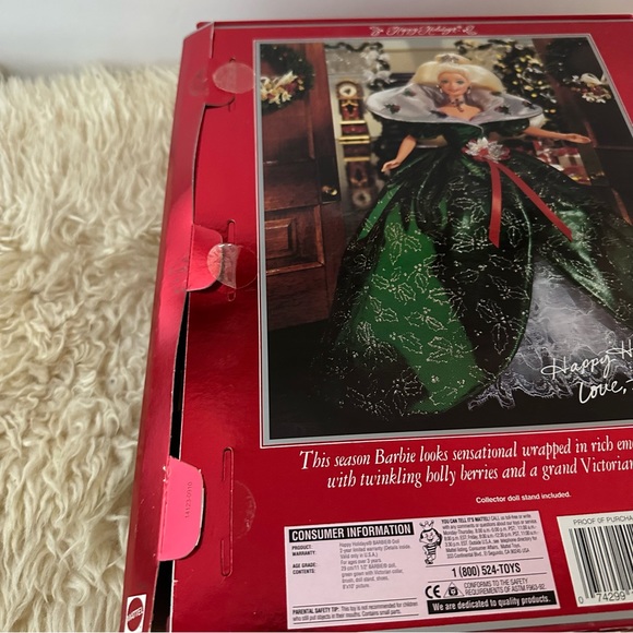 1995 Vintage NIB Happy Holidays Limited Edition Barbie - Picture 7 of 12